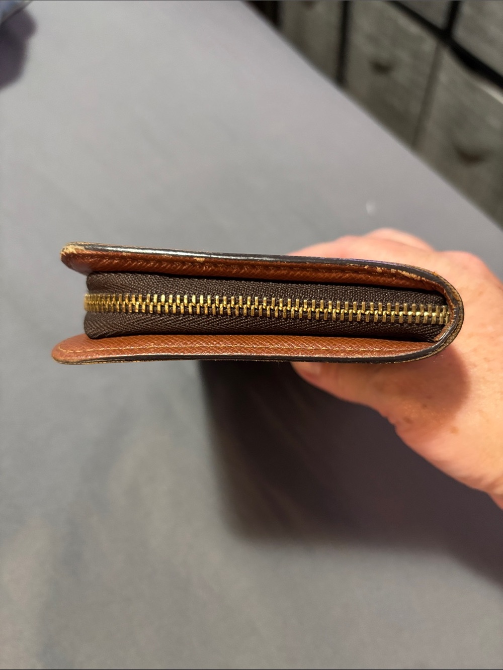 Louis Vuitton Monogram Long Wallet in Brown and Tan - Picture 5 of 12